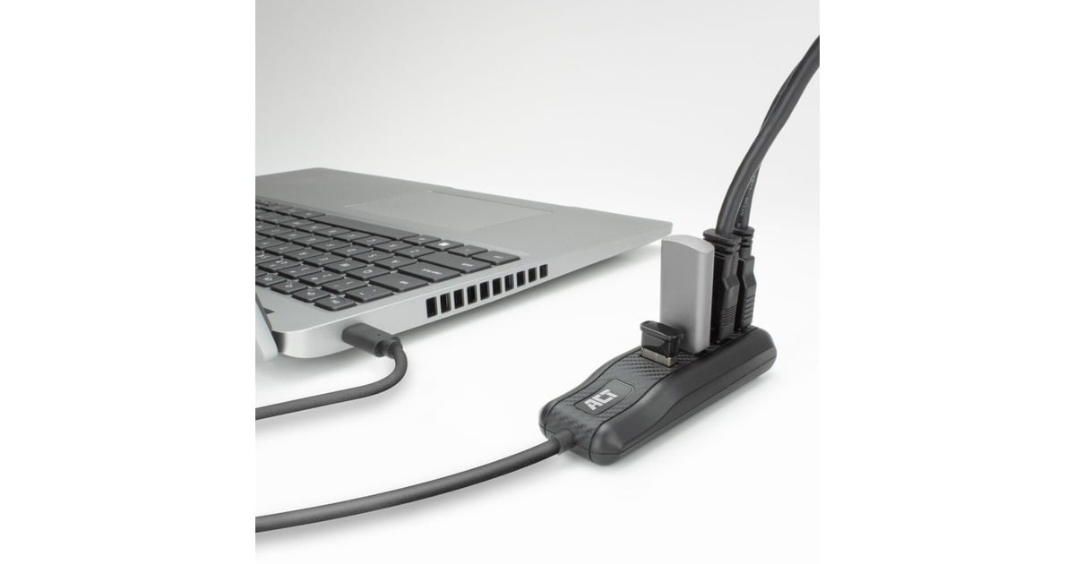 ACT ConnectivityUSB-C hub 3.0, 4 poorts USB-A usb-hub  (Zwart)