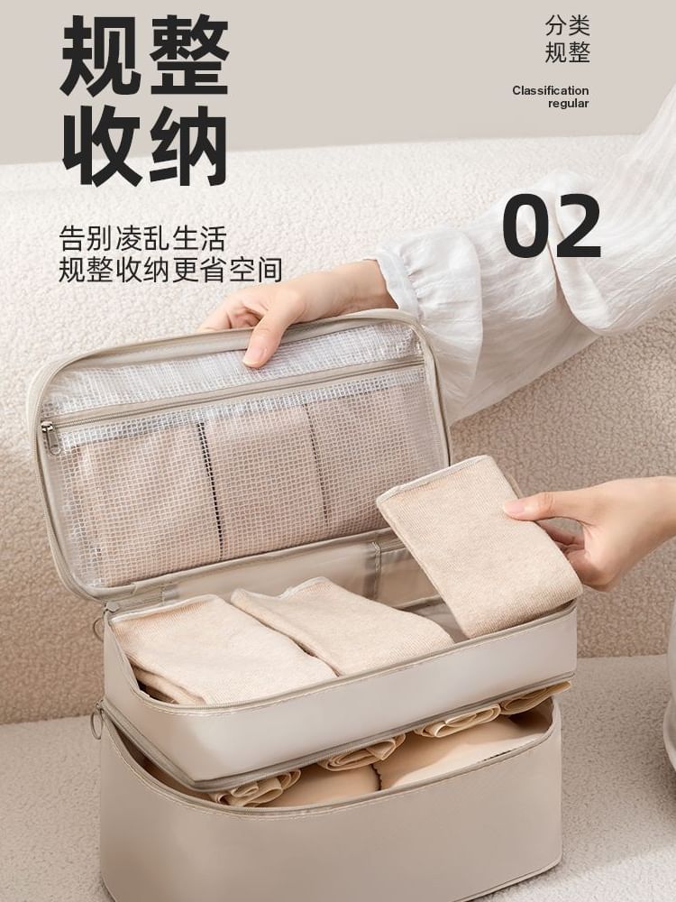 On My Mind - Reiskledingorganizer van effen stof