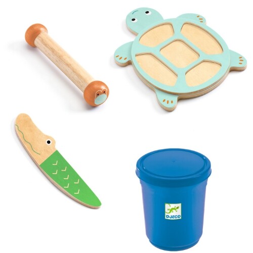 Djeco boetseerklei met gereedschap - myplastijungle - 4-delig