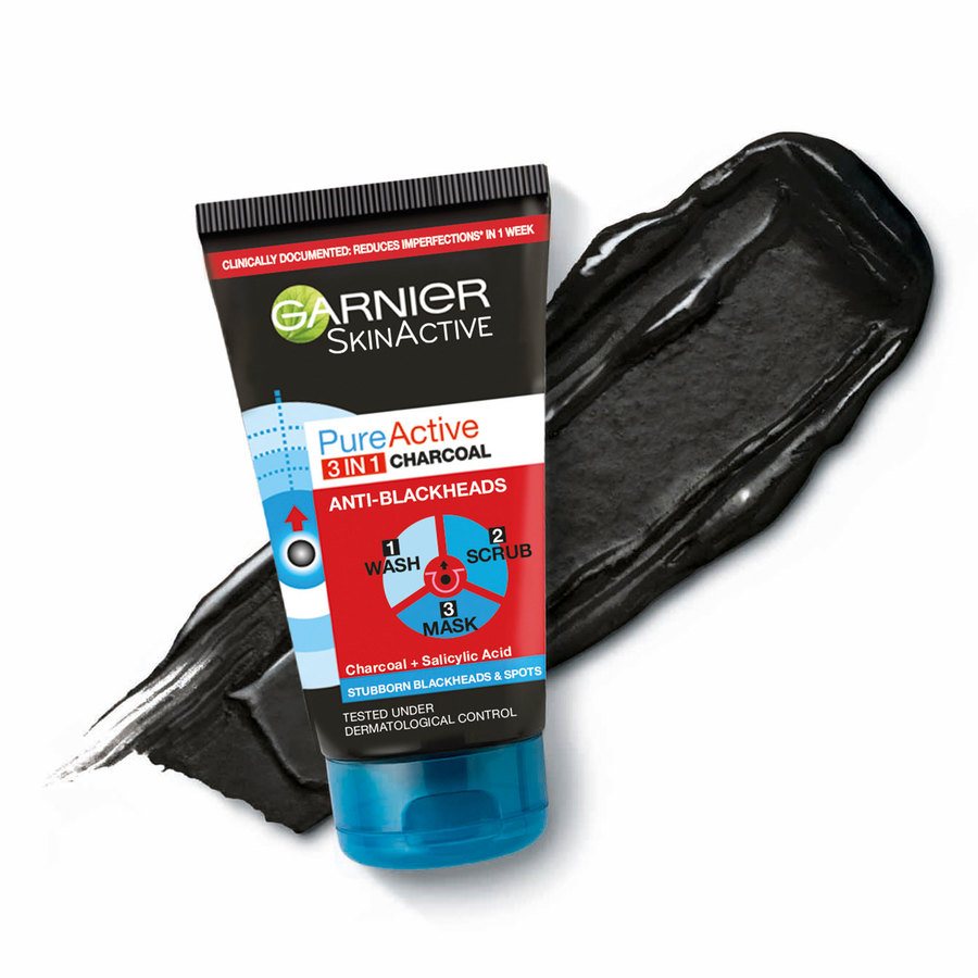 Garnier PureActive 3-In-1 Charcoal 150ml