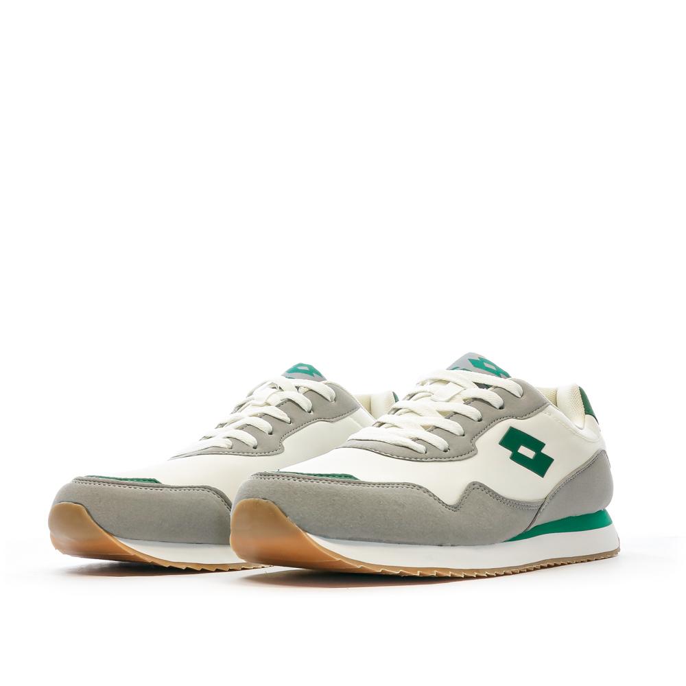 Lotto Baskets Blanches/Vert Homme Lotto Twenty 2