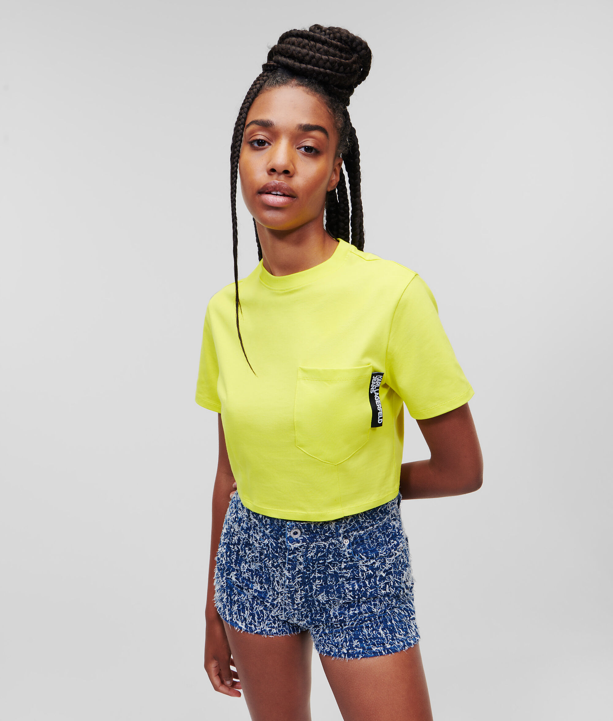 T-SHIRT MANCHES COURTES KLJ CROPPED