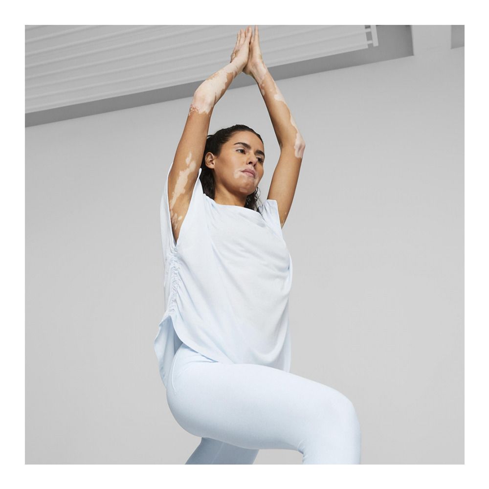 Puma STUDIO FOUNDATION - Maillot Femme icy blue heather