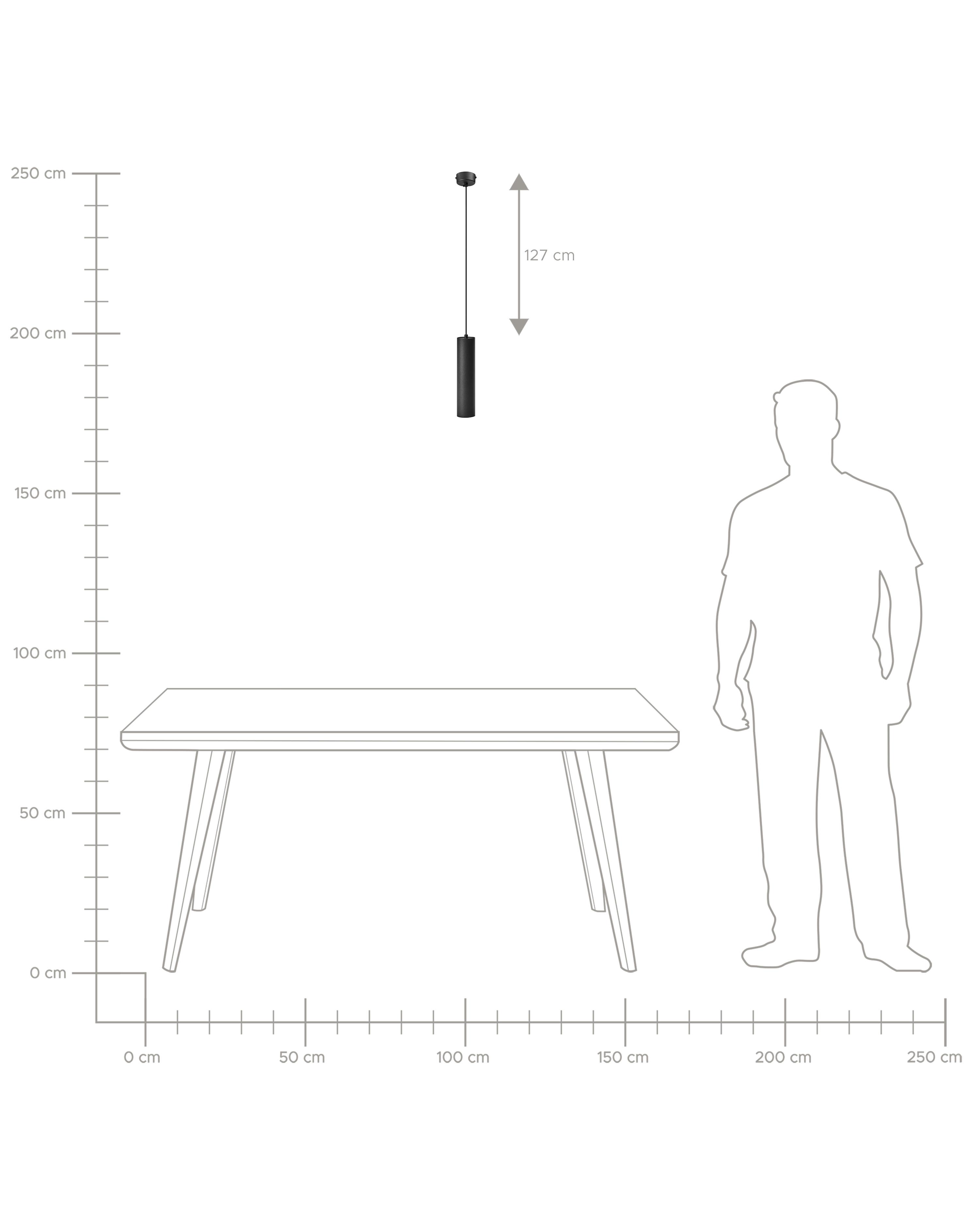 LED hanglamp DEVESA Metaal Zwart