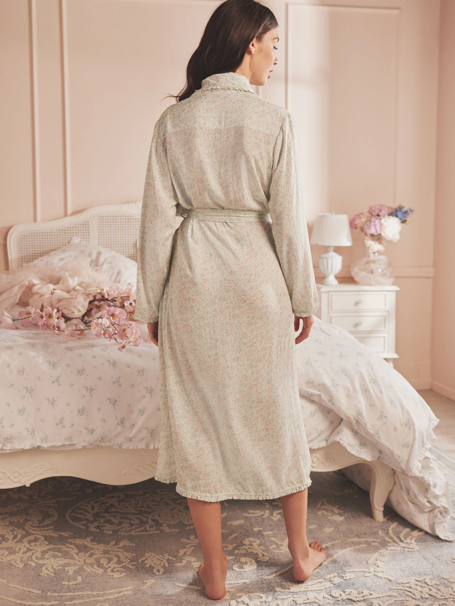 Shabby Chic by Rachel Ashwell® Groene Ditsy Print Kamerjas