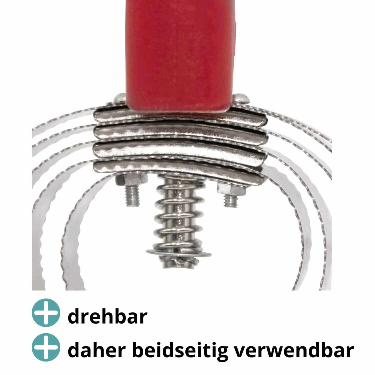 AMKA Federstriegel großes Modell  Fellwechsel Eisenstriegel Spiralstriegel