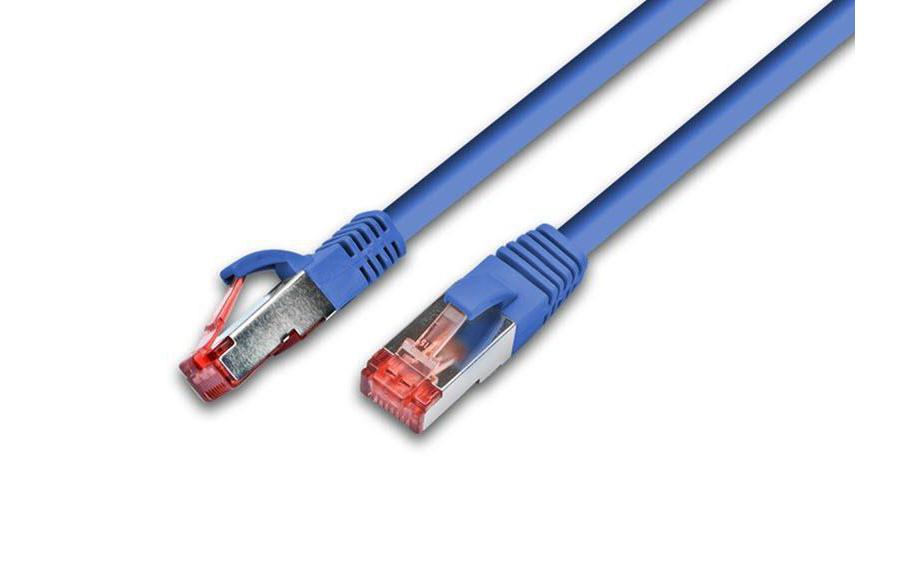 Patchkabel RJ-45 - RJ-45, Cat 5e, F/UTP, 0.5 m, BlauCat. 5e F/UTP-Patchkabel