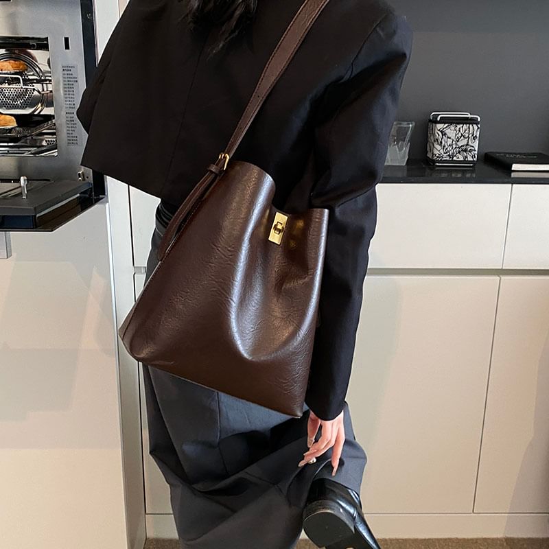 Hydracinthe - Effen kunstleren tas met etui