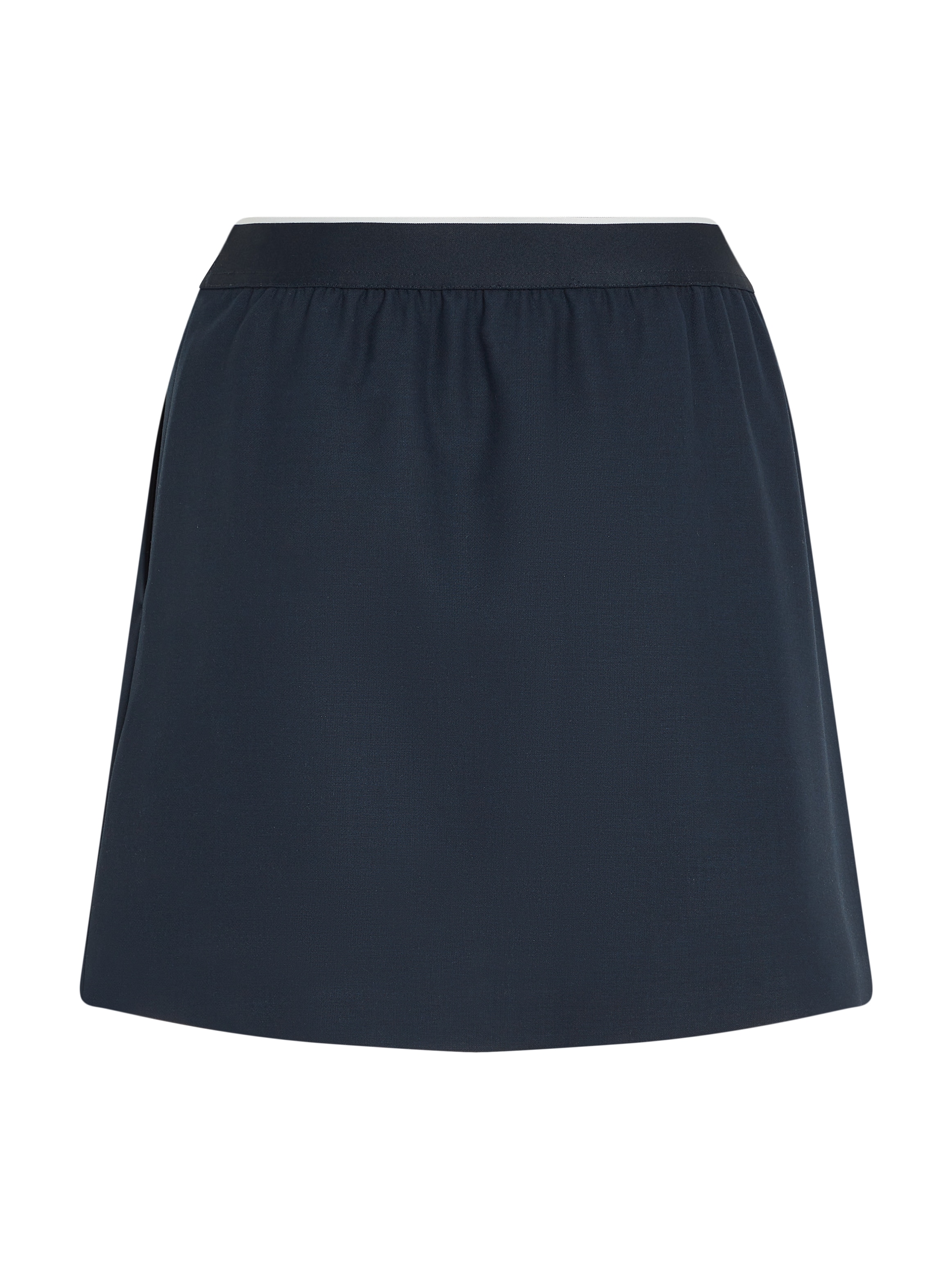 Tommy Hilfiger Bleistiftrock »ELASTICATED SHORT SKIRT« Webrock mit Logoschriftzug