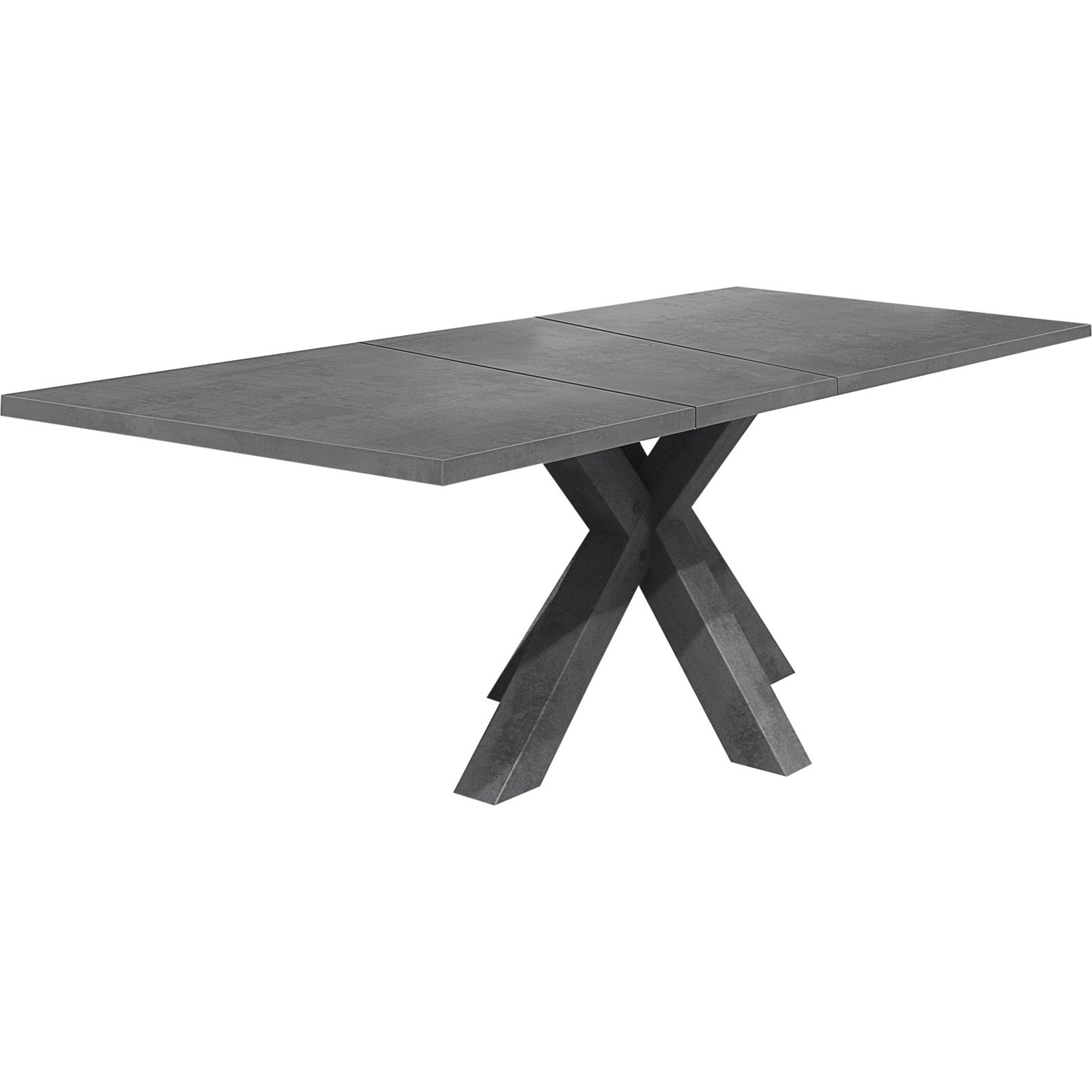 Tisch Magna Dekor Stern-Fuss ausziehbar 160/210 x 78 x 90cm graphit