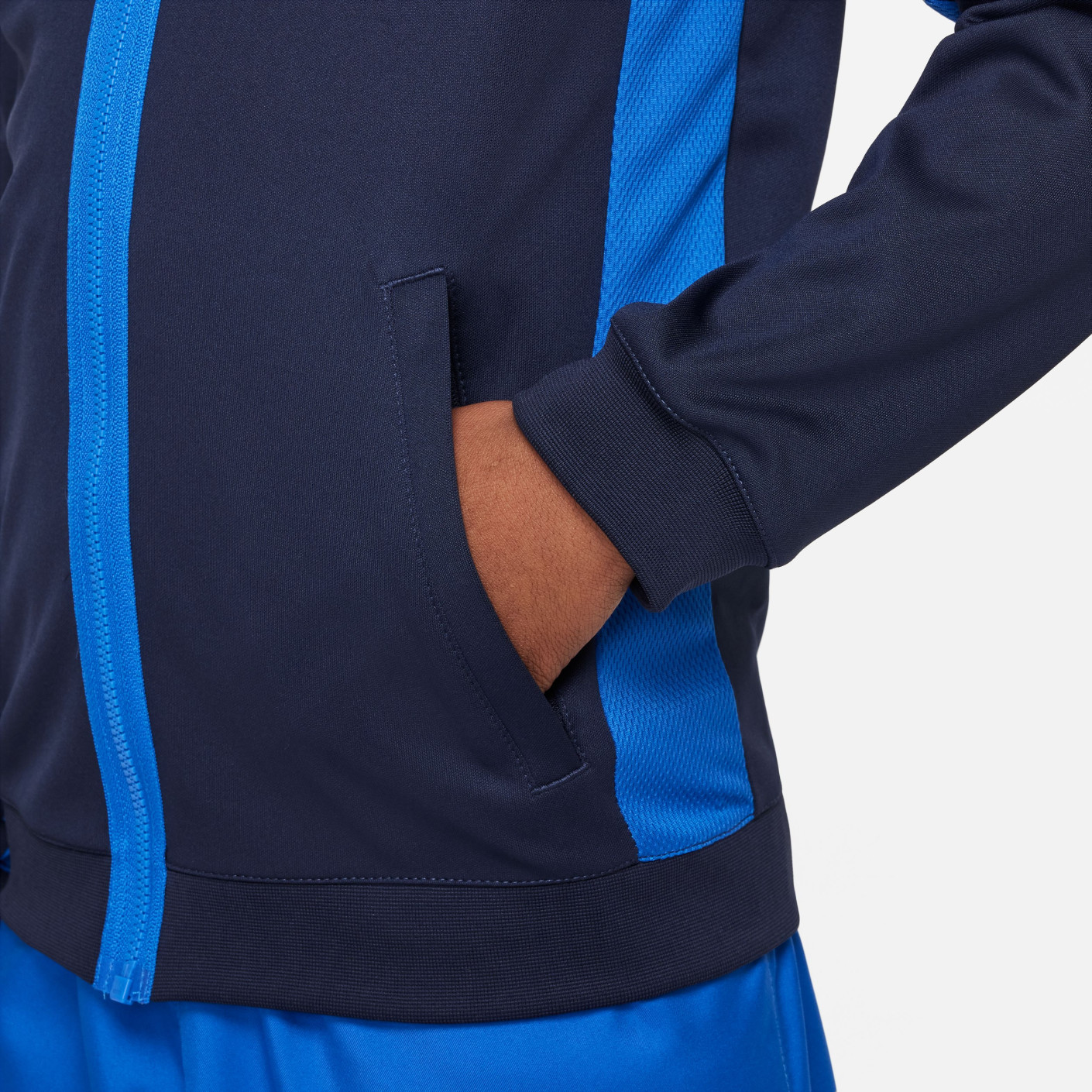 Nike Dri-FIT Academy 23 Trainingsjack Full-Zip Kids Donkerblauw Blauw Wit