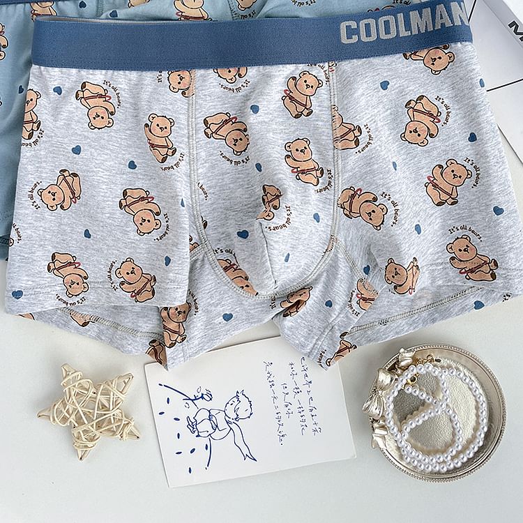 Pancherry - Boxershorts met berenprint / set