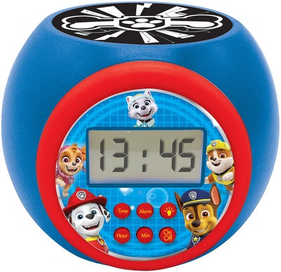 Paw Patrol Projector Alarm Clock Vekkeklokke