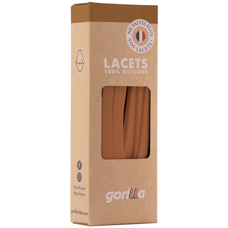 Gorilla Gorilla Lacets Larges Caramel