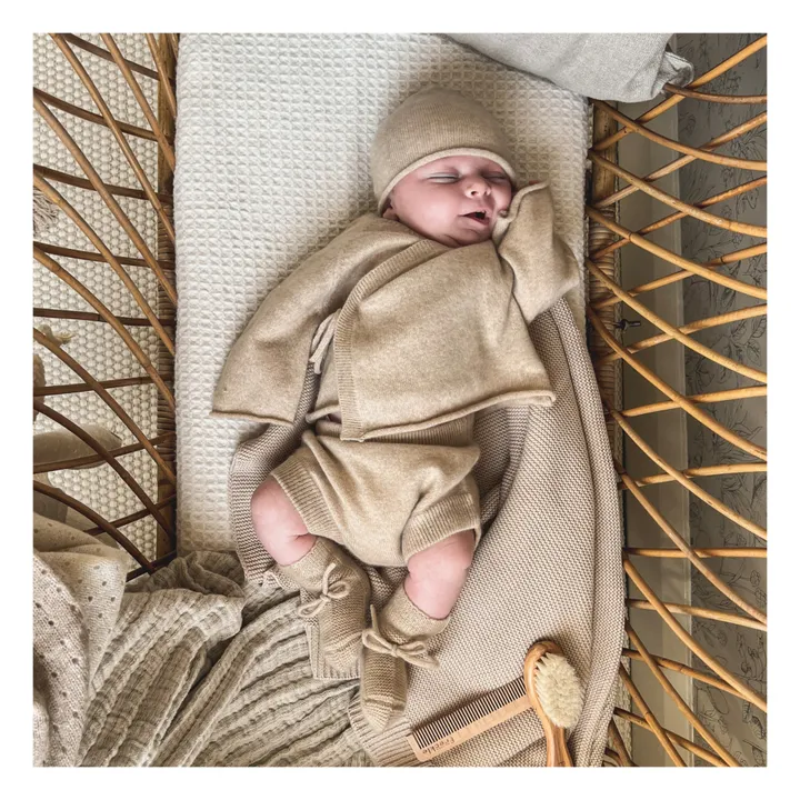 My Little Freckle Bonnet Tricot Coton Bio | Beige