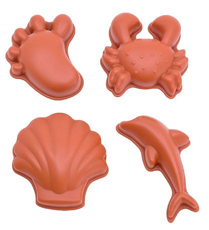 Scrunch Sandformen - 4 st. - Silikon - Rust