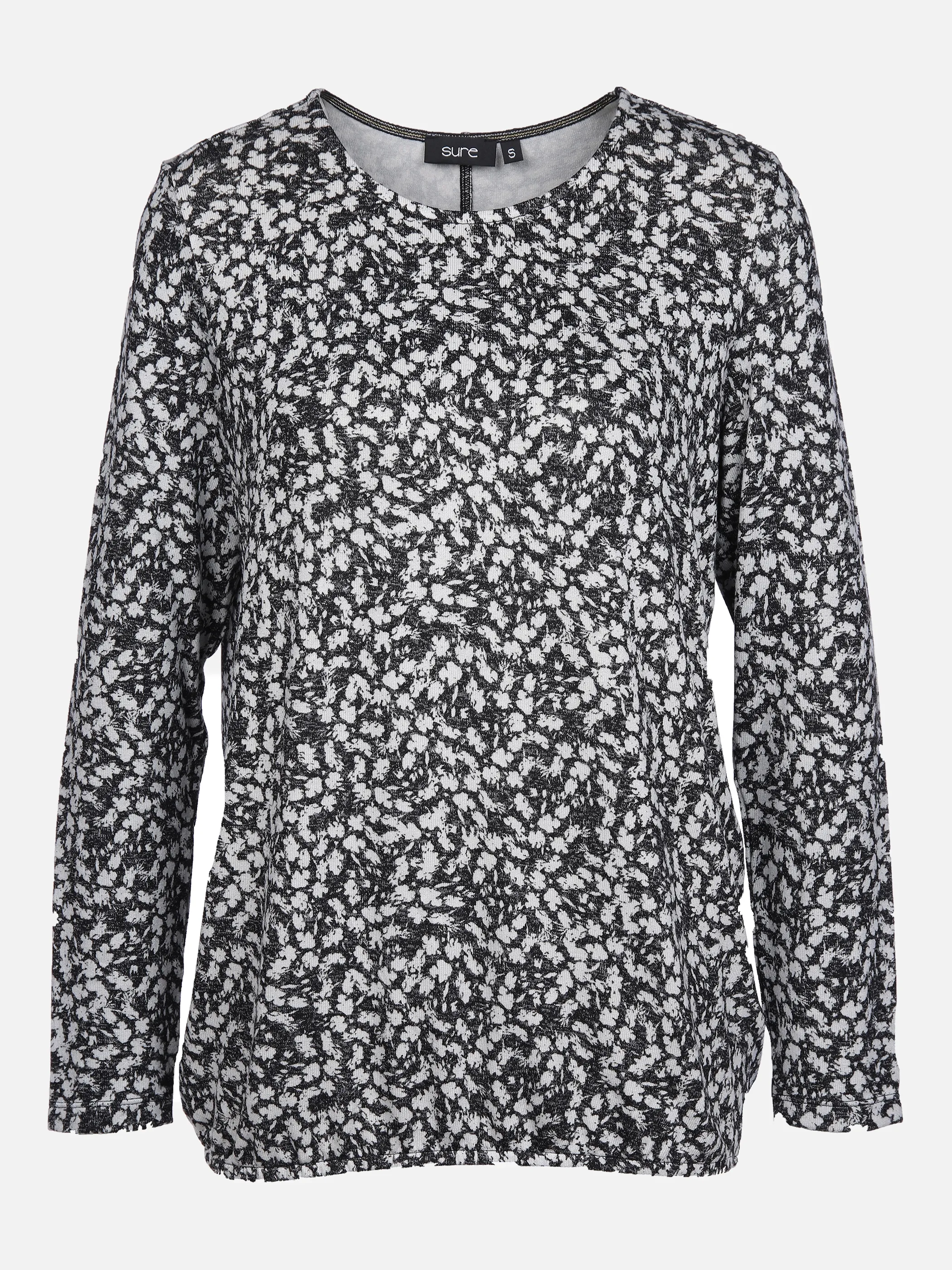 Damen Flauschshirt mit Punkten
