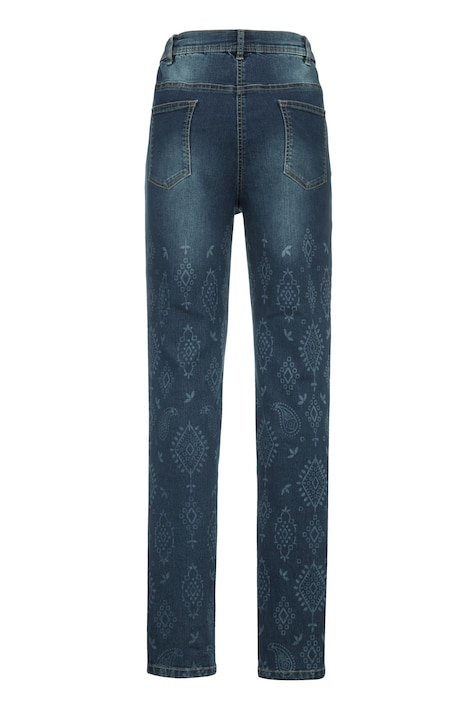 Jeans, Slim Fit, Alloverdruck, 5-Pocket