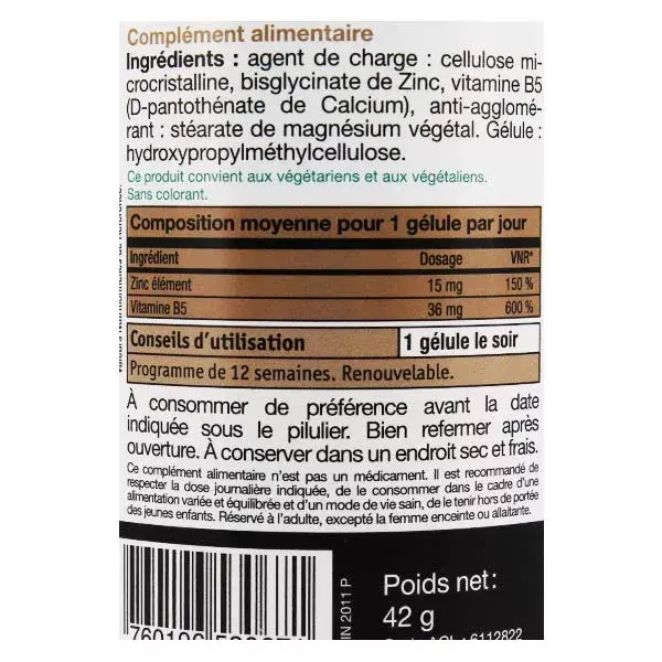 NHCO Amino-Chélaté Zinc 84 gélules
