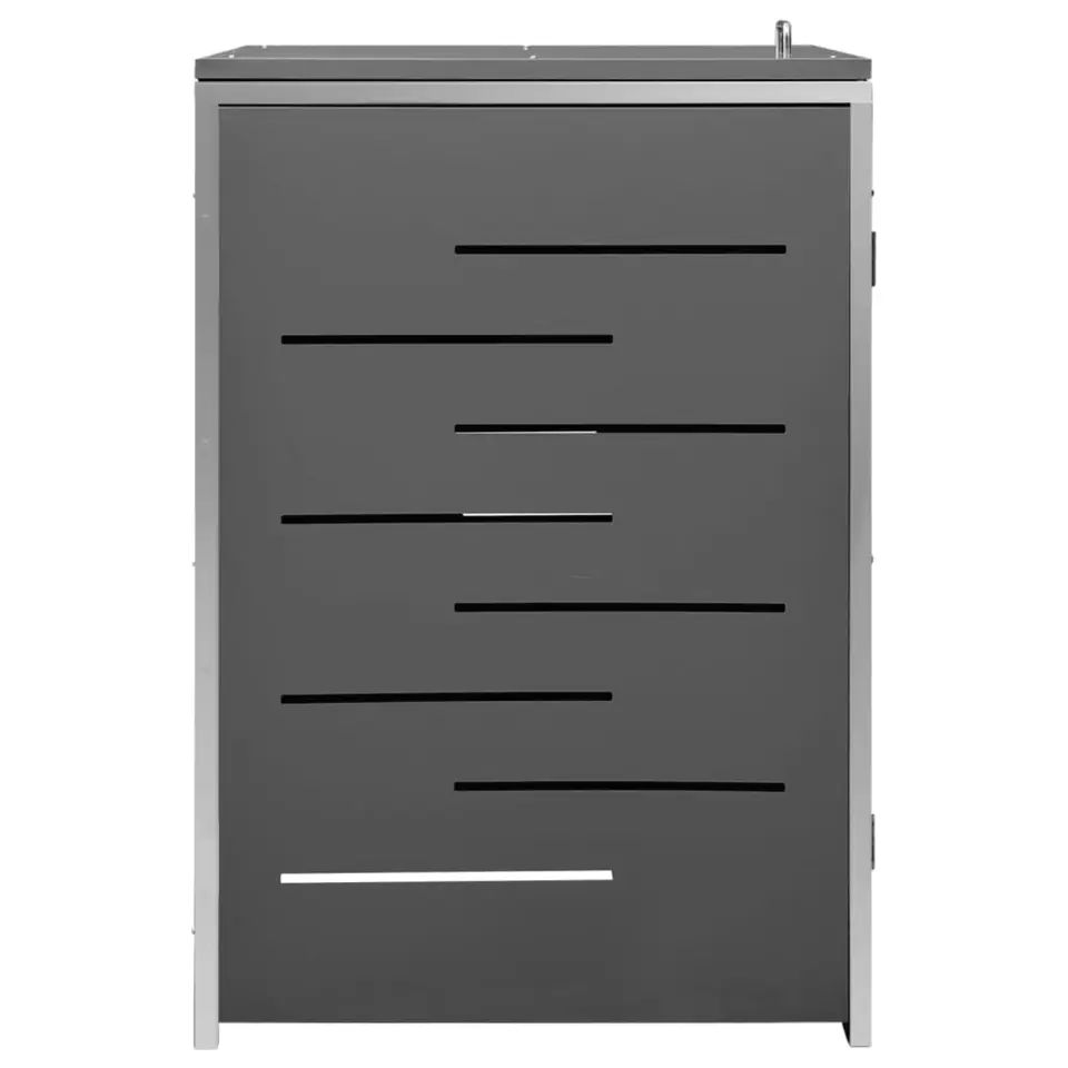 vidaXL - Containerberging - Antraciet - Roestvrij staal - 1 container