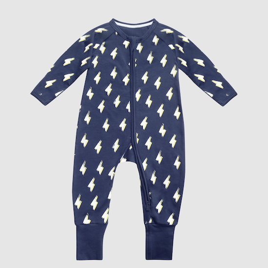 Pyjama Zippé Coton stretch   Eclair        de               DIM Baby