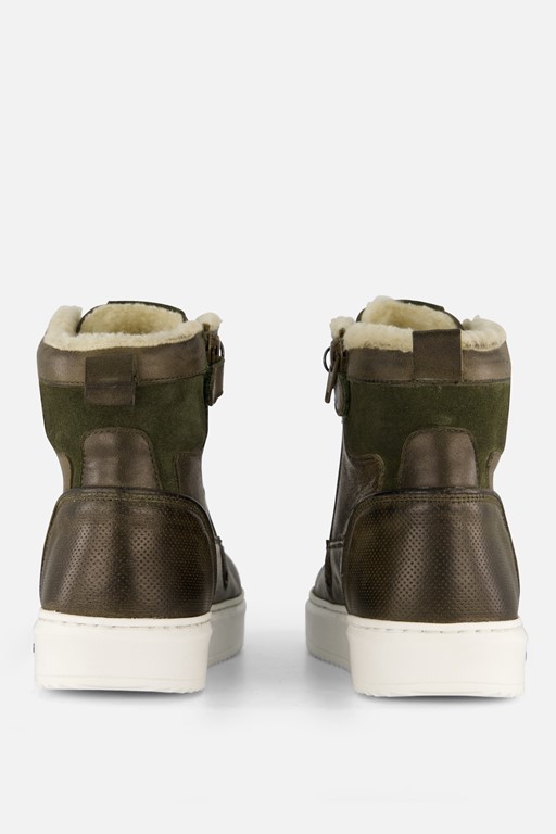 Muyters Veterboots groen Leer