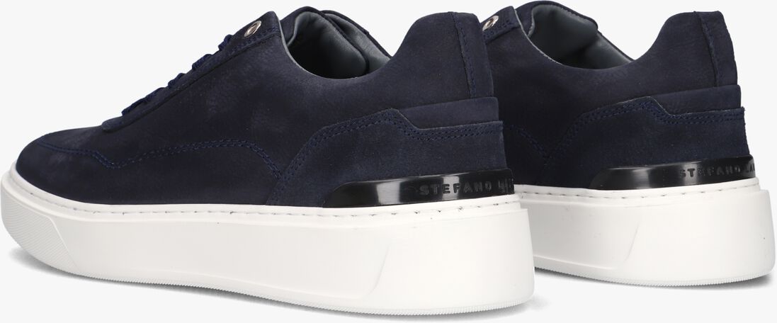 blauwe stefano lauran lage sneakers star 001