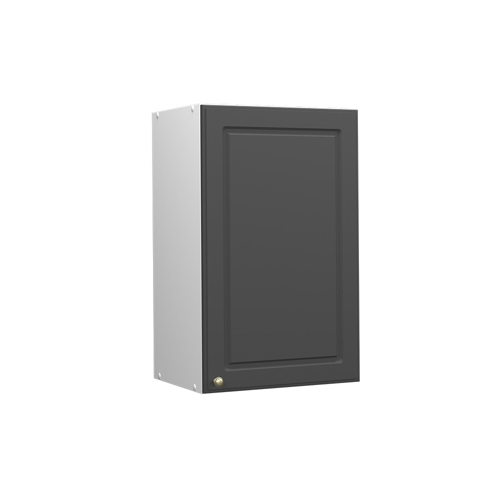Vicco Hängeschrank Küchenschrank Küchenmöbel Fame-Line Weiß Anthrazit-Gold Landhaus 45 cm Küche Einbauküche Hängeschrank Drehtür Einlegeboden Küchenzeile