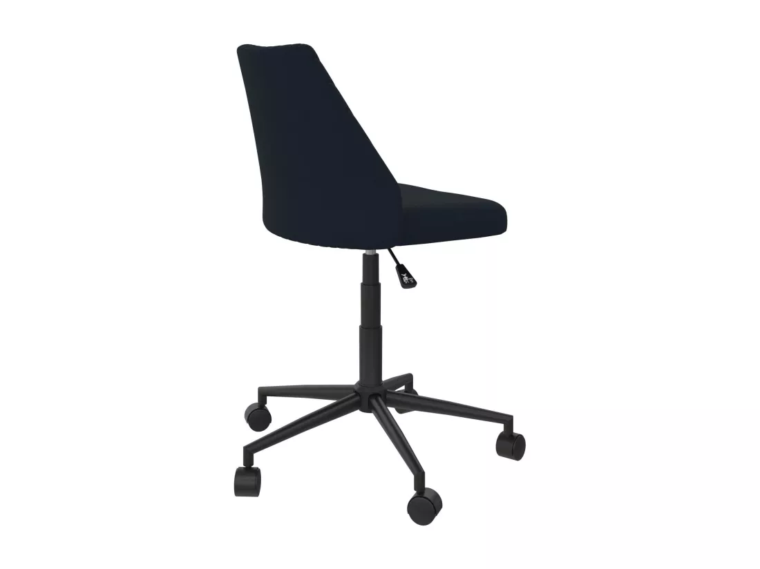 Brittany | Chaise de bureau en tissu bleu