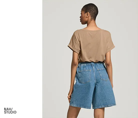 NAH/STUDIO Bermuda-Shorts | recycelte Baumwolle