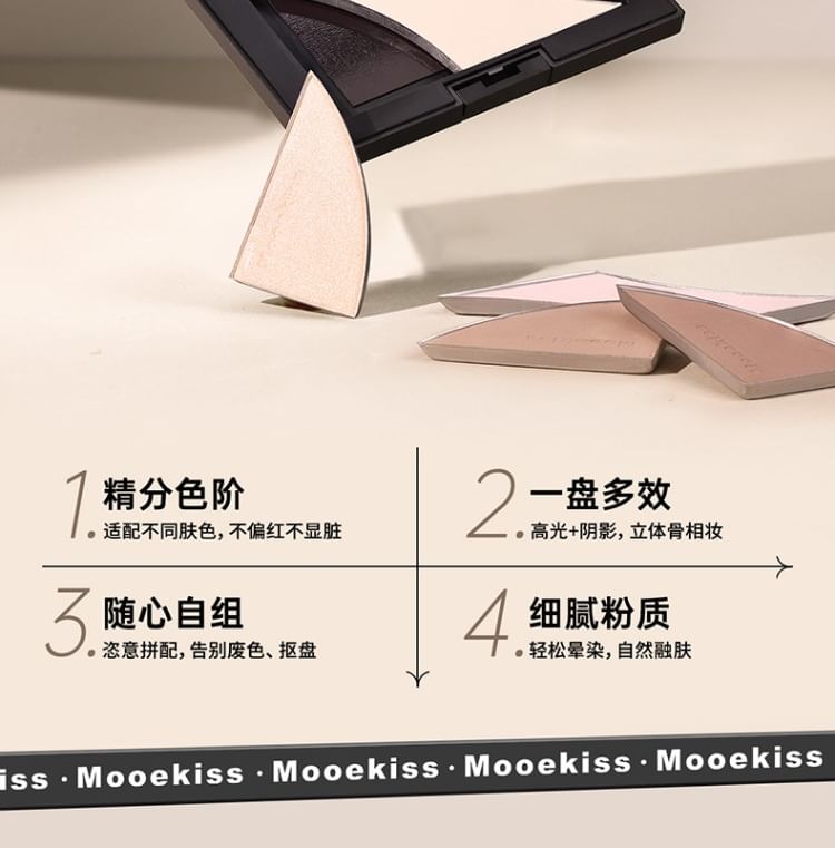 Mooekiss - Magnetisch driekleuren contourpalet / navulling - 2 soorten