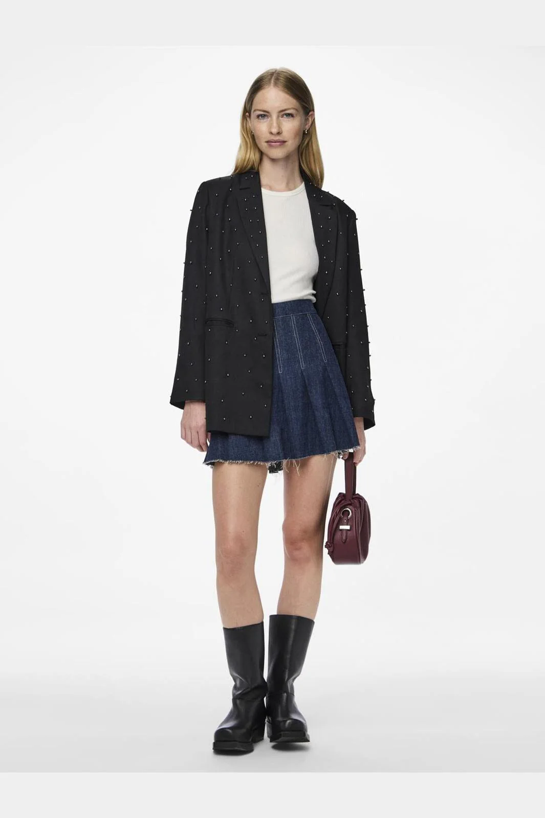 Pieces Pcru Ls Embelish Blazer