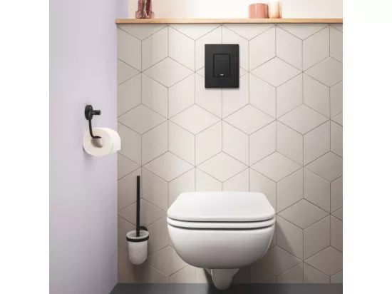 Porte balai WC GROHE Start noir mat + colle GROHE QuickGlue