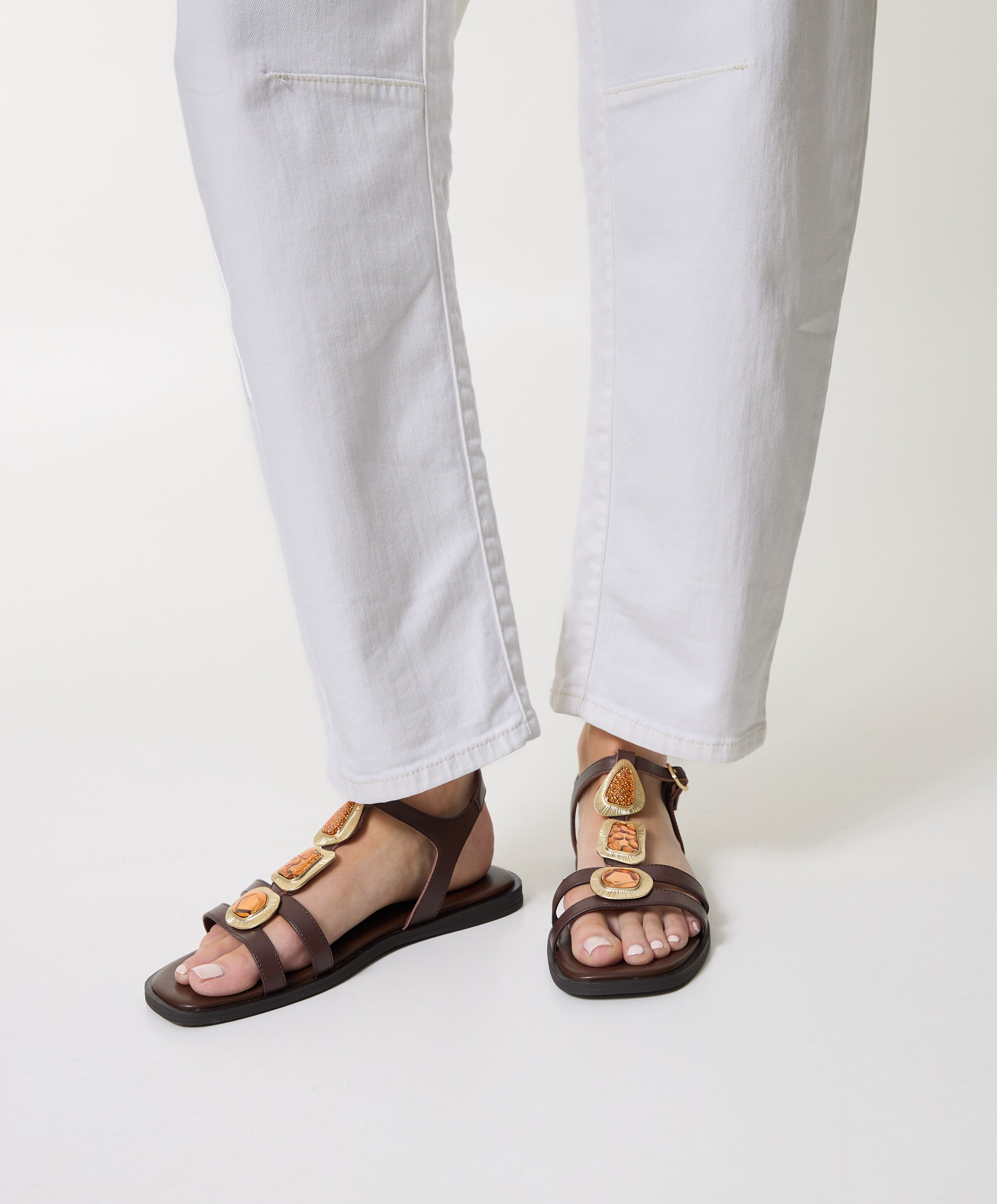 Alpe dames sandalen bruin
