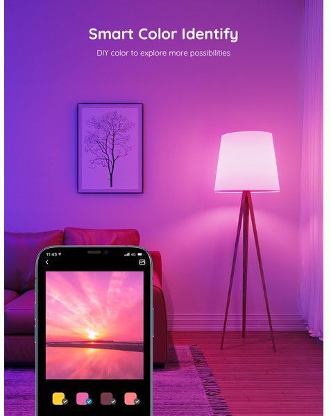 Govee - RGBWW Smart LED-Lamp - Multicolor - Slimme Verlichting