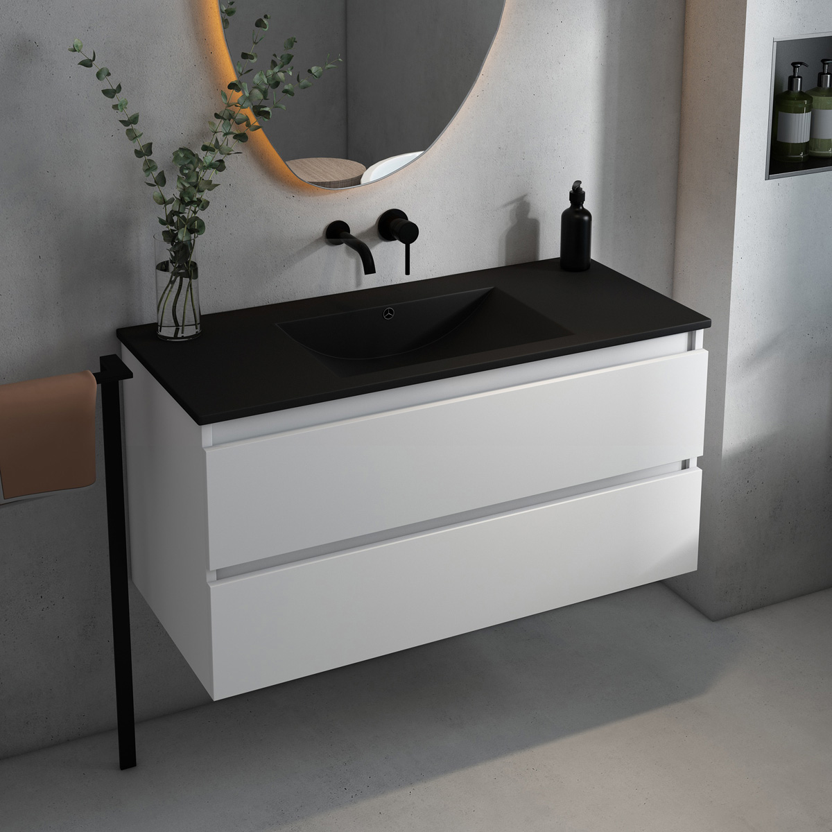 Fontana Rovigo onderkast 100cm mat wit