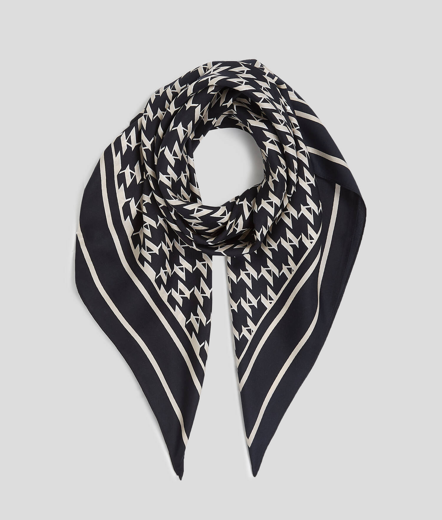 FOULARD EN SOIE KL MONOGRAM