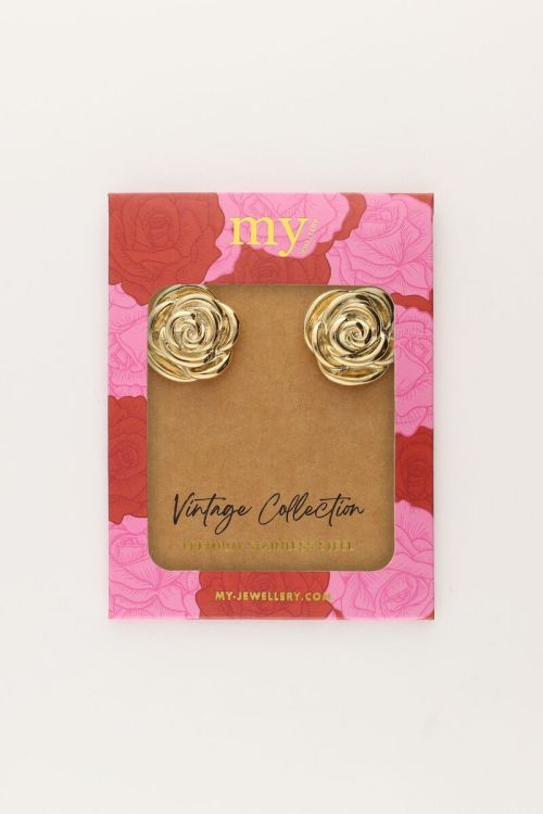 Vintage statement studs roos