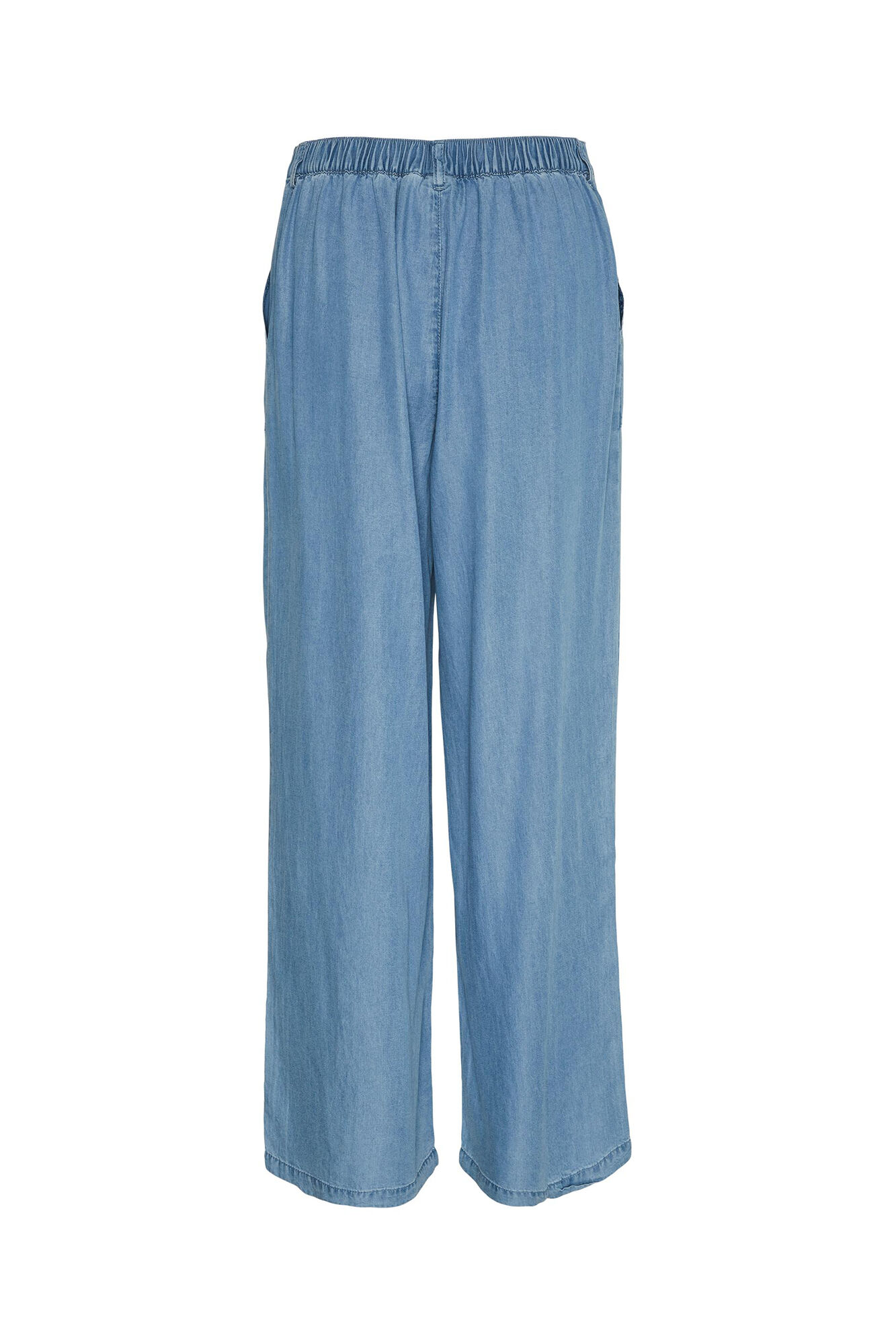 Calça jeans fluida - Azul