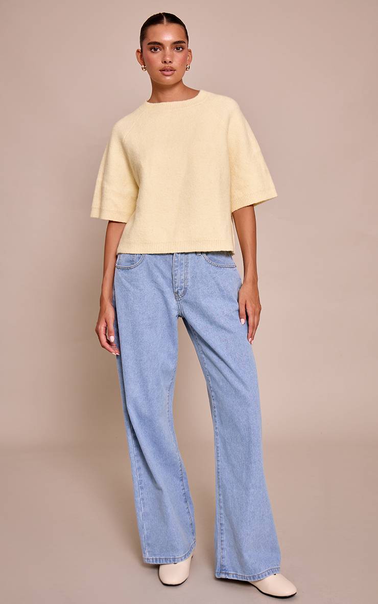 Citron T-shirt En Maille Douce