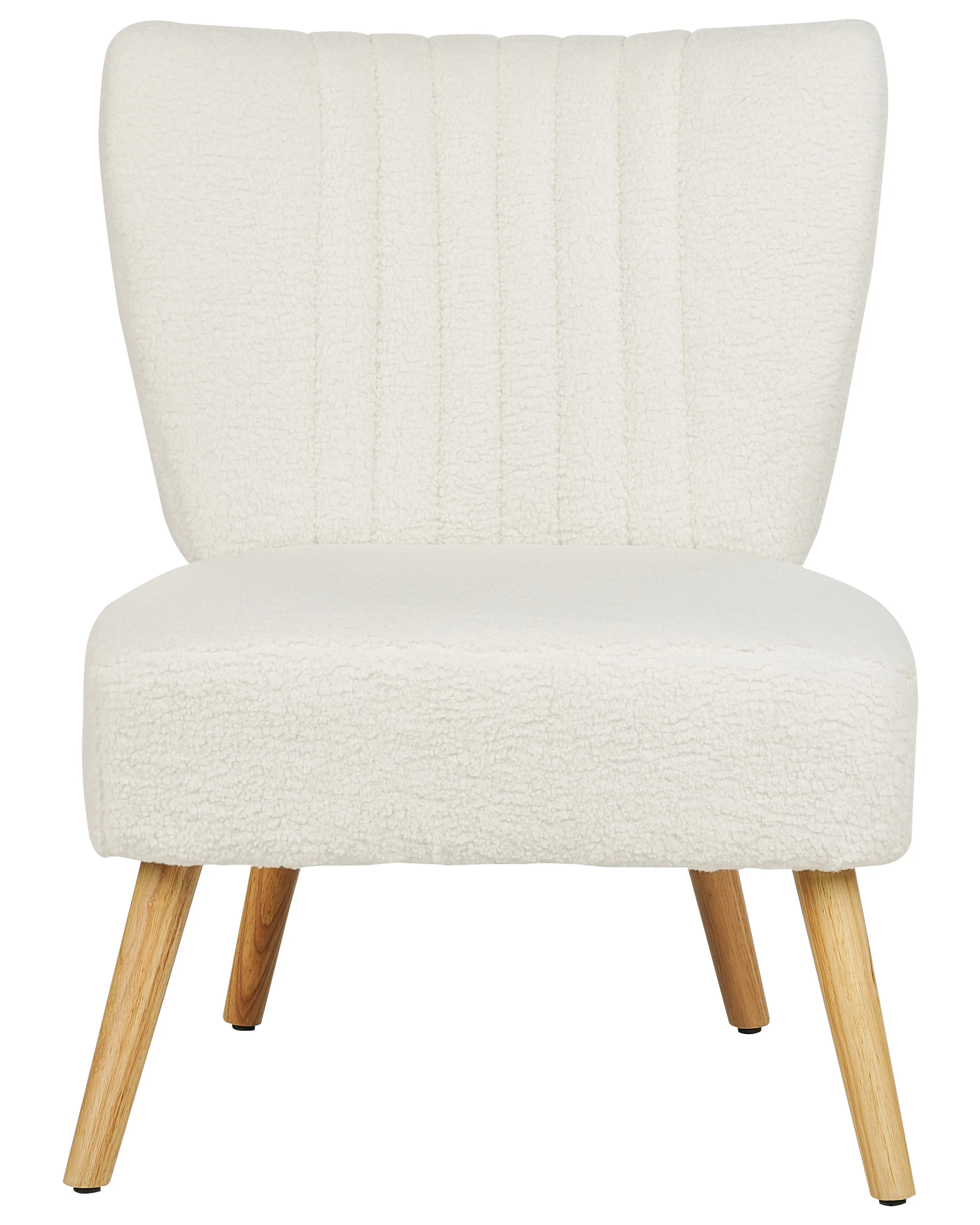 Fauteuil VAASA Bouclé Wit