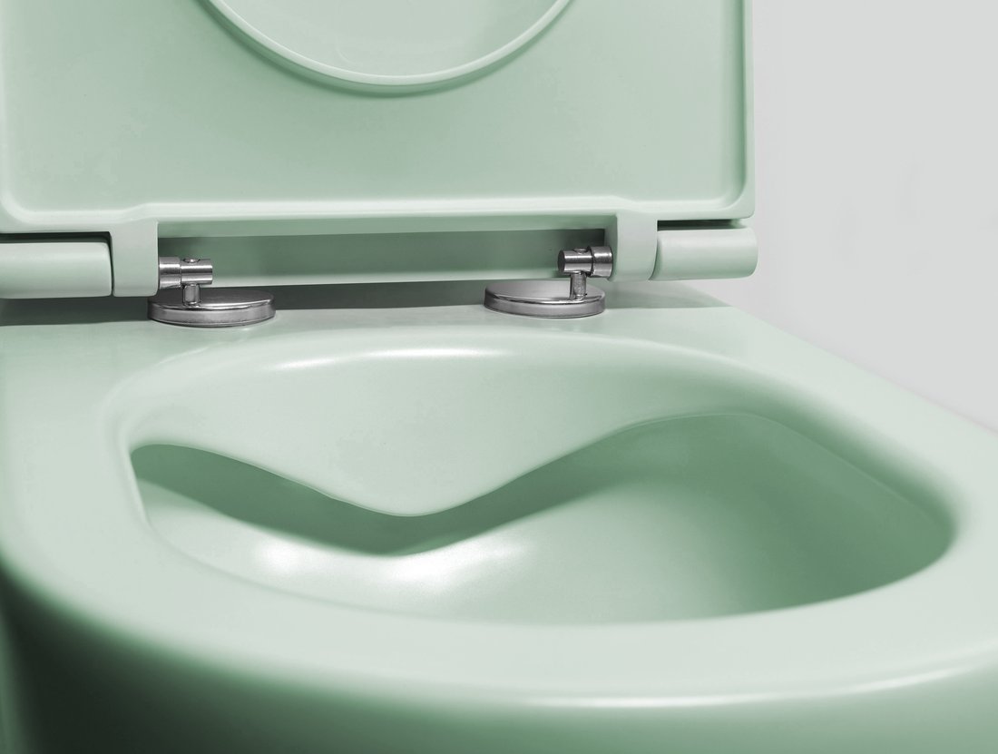 Isvea Infinity toiletpot randloos met softclose zitting mintgroen