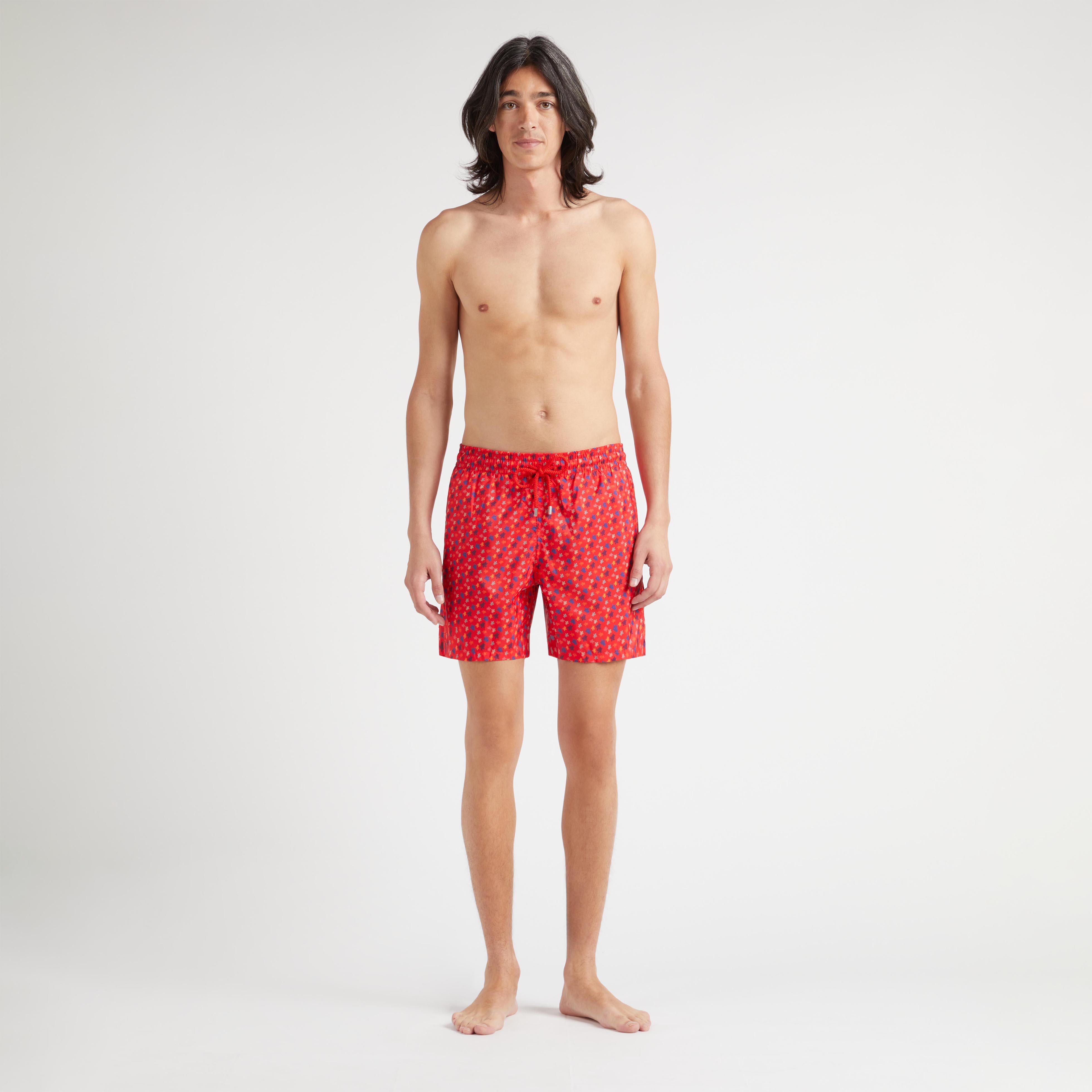 Maillot de Bain Homme Ultra Léger et Pliable Micro Ronde Des Tortues Rainbow