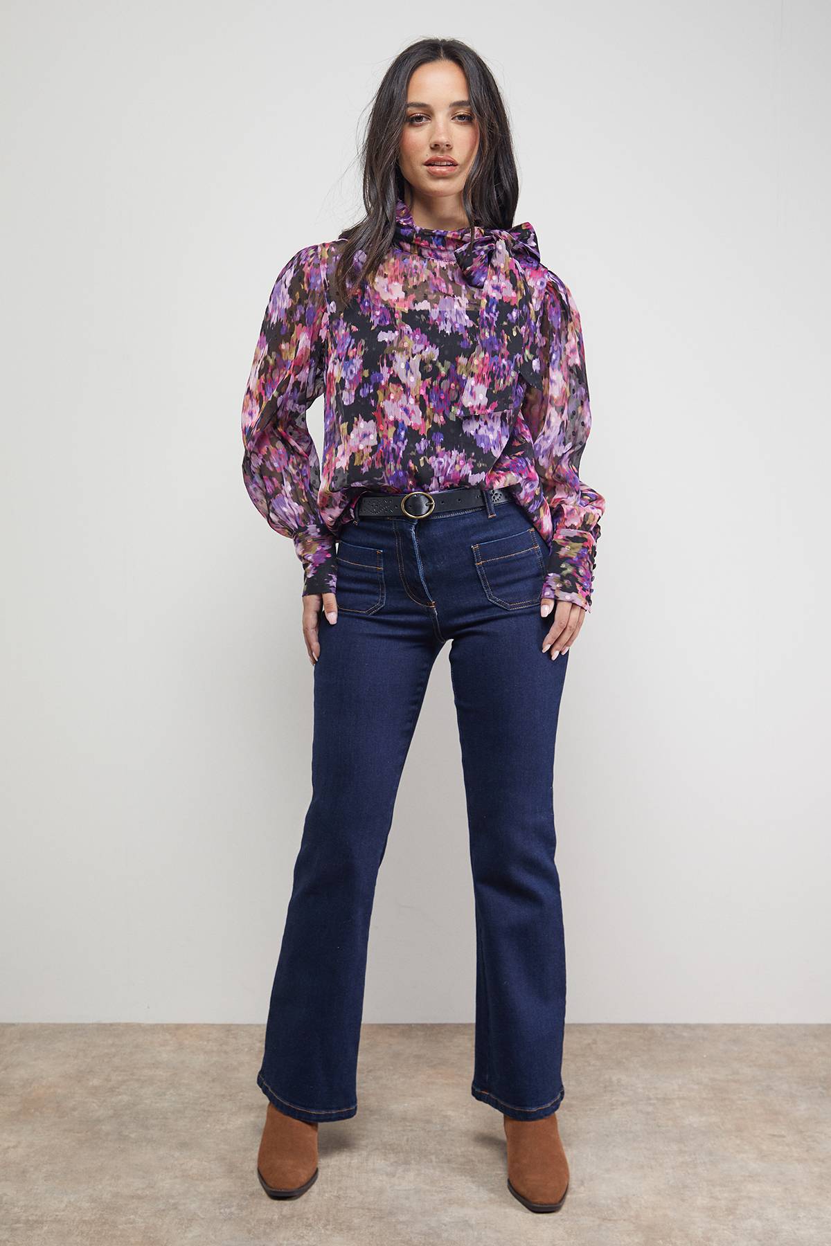 Oasis Blouse à Nœud Lavallière