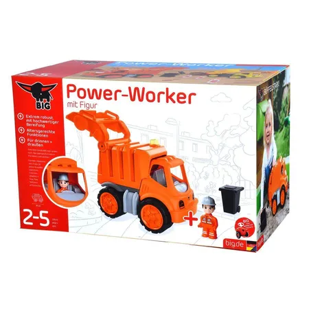 BIG Power Worker Müllwagen + Figur
