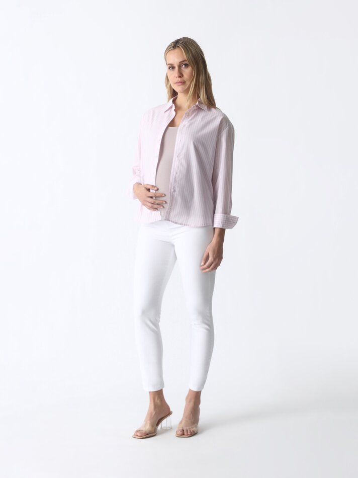 Calça jegging de maternidade - Branca