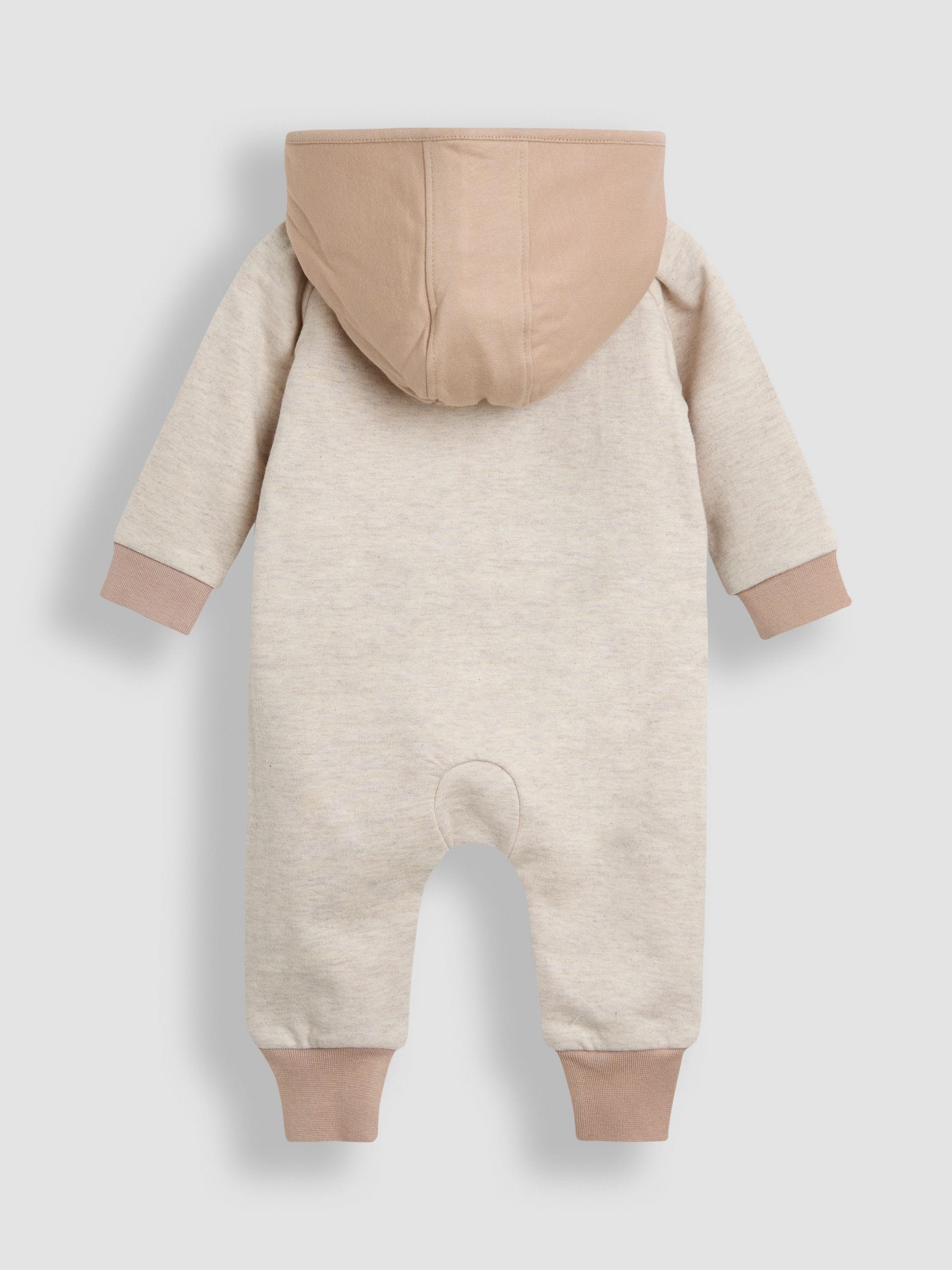 Naturel met giraf - JoJo Maman Bébé All-in-one met capuchon en applicatie