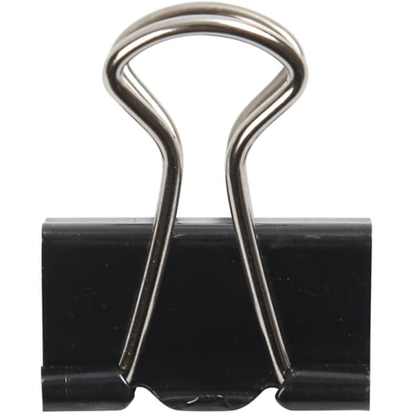 Klyper, B: 19 mm, svart, 40 stk./ 1 pk.