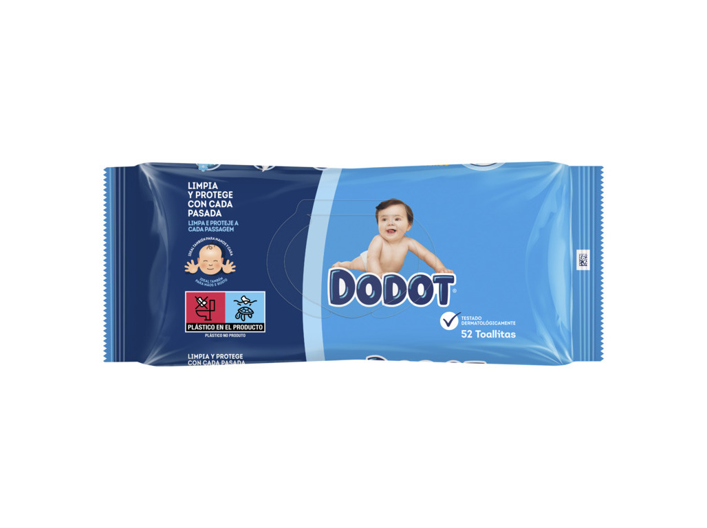 TOALHITAS BEBÉ DODOT 52UN AZUL