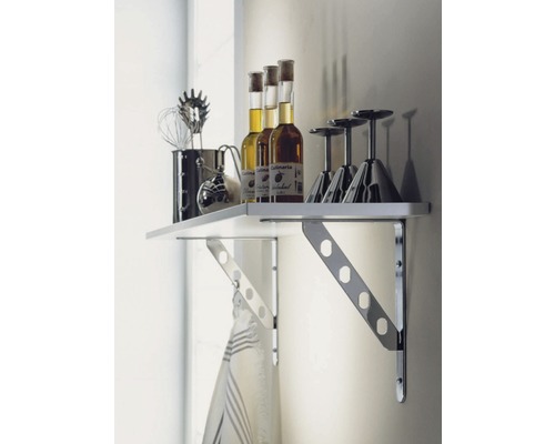 Alpha Line garderobekast console B 30 x H 250 x D 200 mm staal chroom
